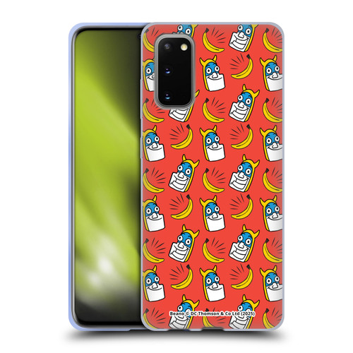 Beano Bananaman Patterns Head Soft Gel Case for Samsung Galaxy S20 / S20 5G