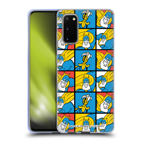 Beano Bananaman Patterns Squares Soft Gel Case for Samsung Galaxy S20 / S20 5G