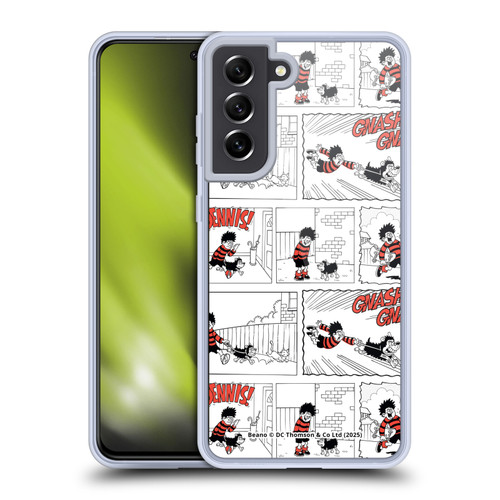 Beano Bananaman Patterns Dennis Gnasher Soft Gel Case for Samsung Galaxy S21 FE 5G & MagSafe