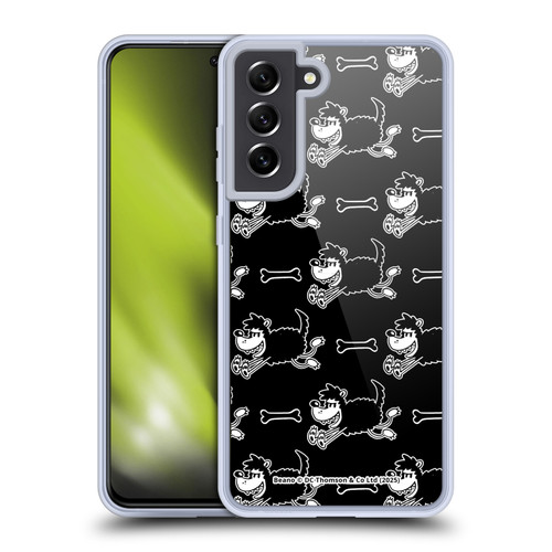 Beano Bananaman Patterns Gnasher Soft Gel Case for Samsung Galaxy S21 FE 5G & MagSafe