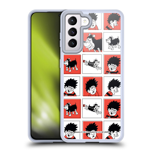 Beano Bananaman Patterns Dennis Soft Gel Case for Samsung Galaxy S21 5G & MagSafe