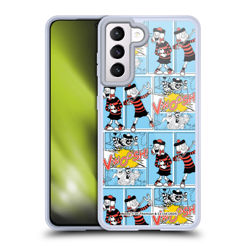 Beano Bananaman Patterns Minnie Soft Gel Case for Samsung Galaxy S21 5G & MagSafe