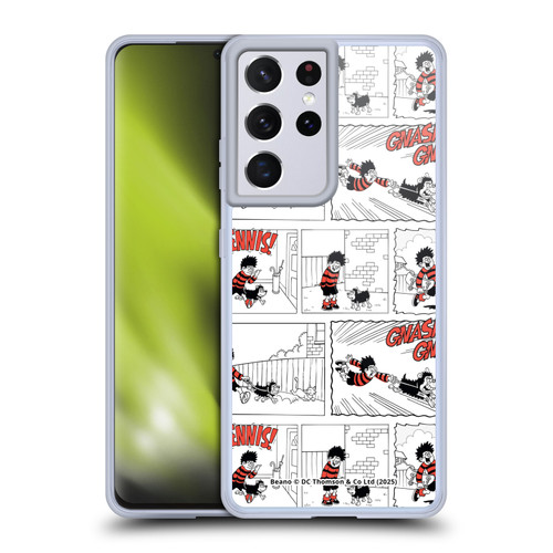Beano Bananaman Patterns Dennis Gnasher Soft Gel Case for Samsung Galaxy S21 Ultra 5G & MagSafe