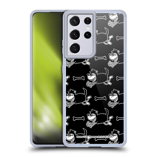 Beano Bananaman Patterns Gnasher Soft Gel Case for Samsung Galaxy S21 Ultra 5G & MagSafe