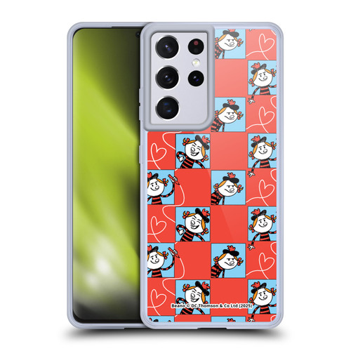 Beano Bananaman Patterns Minnie Heart Soft Gel Case for Samsung Galaxy S21 Ultra 5G & MagSafe