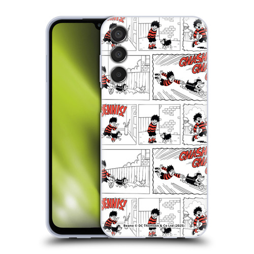 Beano Bananaman Patterns Dennis Gnasher Soft Gel Case for Samsung Galaxy M15/F15 5G
