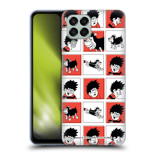 Beano Bananaman Patterns Dennis Soft Gel Case for Samsung Galaxy M33 (2022)