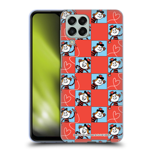 Beano Bananaman Patterns Minnie Heart Soft Gel Case for Samsung Galaxy M33 (2022)