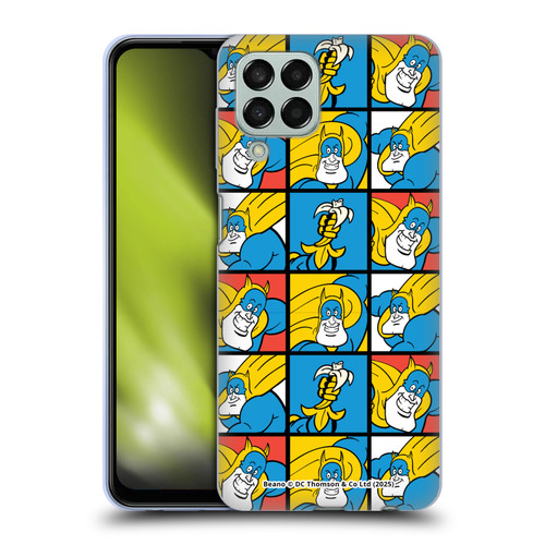 Beano Bananaman Patterns Squares Soft Gel Case for Samsung Galaxy M33 (2022)