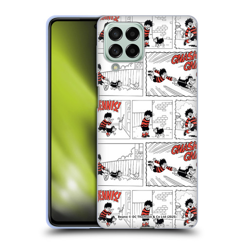 Beano Bananaman Patterns Dennis Gnasher Soft Gel Case for Samsung Galaxy M53 (2022)