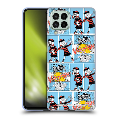 Beano Bananaman Patterns Minnie Soft Gel Case for Samsung Galaxy M53 (2022)