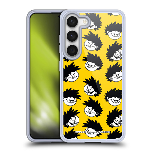 Beano Bananaman Patterns Dennis Head Soft Gel Case for Samsung Galaxy S23 5G & MagSafe