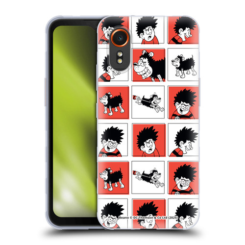 Beano Bananaman Patterns Dennis Soft Gel Case for Samsung Galaxy Xcover7 5G