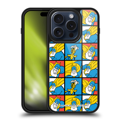 Beano Bananaman Patterns Squares Gel Armour Case For Apple iPhone 15 Pro