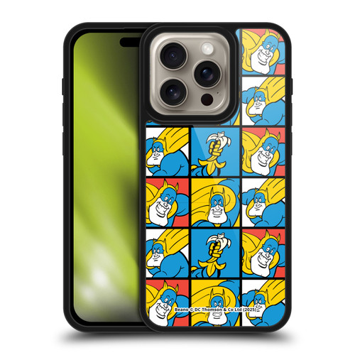 Beano Bananaman Patterns Squares Gel Armour Case For Apple iPhone 16 Pro