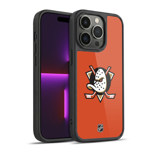 NHL Anaheim Ducks Plain Gel Armour Case For Apple iPhone 14 Pro
