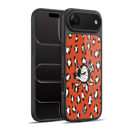 NHL Anaheim Ducks Leopard Pattern Gel Armour Case For Apple iPhone 17 Air