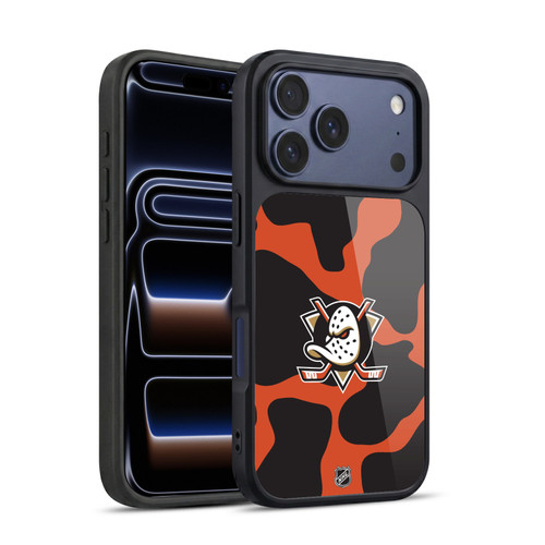 NHL Anaheim Ducks Cow Pattern Gel Armour Case For Apple iPhone 17 Pro