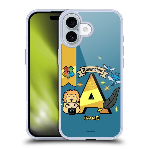 Custom Customised Personalised Harry Potter Deathly Hallows L Name Ravenclaw Soft Gel Case for Apple iPhone 16