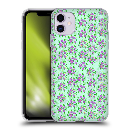 Grace Illustration Lovely Floral Cosmos Soft Gel Case for Apple iPhone 11