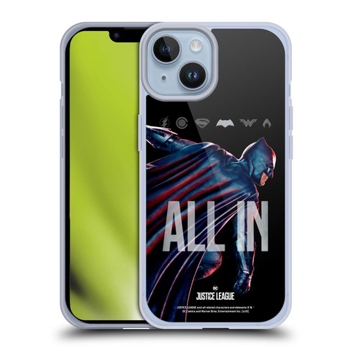 Justice League Movie Posters Batman Soft Gel Case for Apple iPhone 14