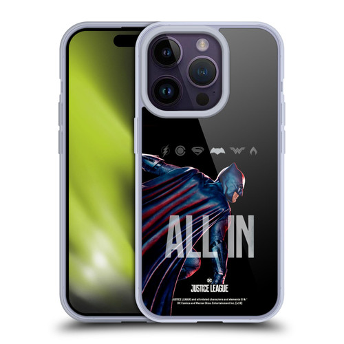 Justice League Movie Posters Batman Soft Gel Case for Apple iPhone 14 Pro & MagSafe