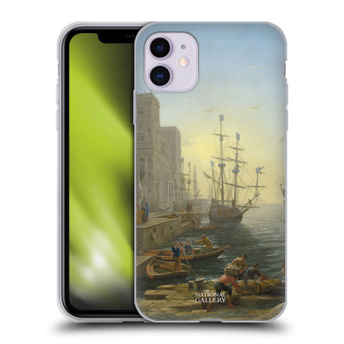 The National Gallery Nature Seaport With The Embarkation Of Saint Ursula Soft Gel Case for Apple iPhone 11