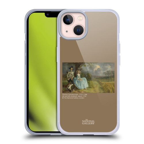 The National Gallery People Gainsborough Mr and Mrs Andrews Soft Gel Case for Apple iPhone 13