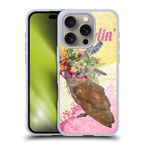 Duirwaigh Boho Animals Owl Soft Gel Case for Apple iPhone 16 Pro & MagSafe