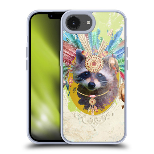 Duirwaigh Boho Animals Raccoon Soft Gel Case for Apple iPhone 16e / Apple iPhone 17e & MagSafe