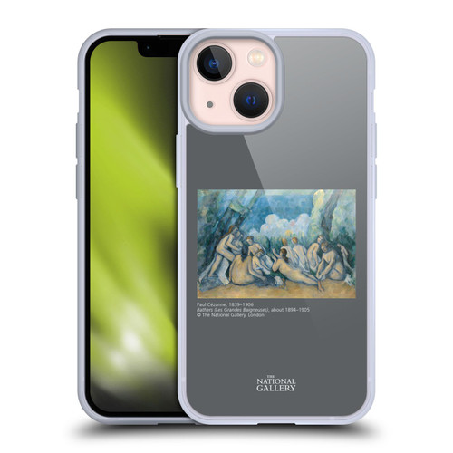 The National Gallery People Cezanne Bathers Soft Gel Case for Apple iPhone 13 Mini & MagSafe
