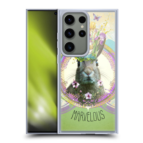 Duirwaigh Boho Animals Rabbit Soft Gel Case for Samsung Galaxy S23 Ultra 5G & MagSafe
