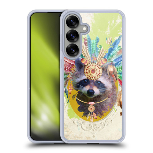 Duirwaigh Boho Animals Raccoon Soft Gel Case for Samsung Galaxy S25+ & MagSafe