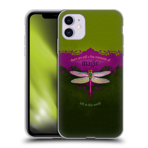 Duirwaigh Insects Dragonfly Soft Gel Case for Apple iPhone 11