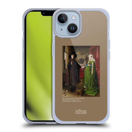 The National Gallery People The Arnolfini Portrait Soft Gel Case for Apple iPhone 14