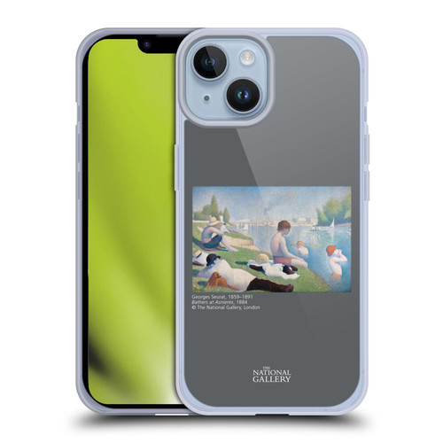 The National Gallery People Bathers At Asnieres Soft Gel Case for Apple iPhone 14