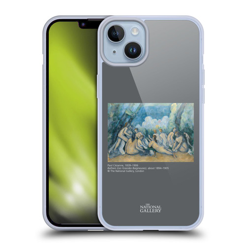 The National Gallery People Cezanne Bathers Soft Gel Case for Apple iPhone 14 Plus & MagSafe