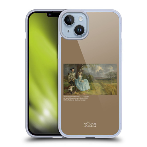 The National Gallery People Gainsborough Mr and Mrs Andrews Soft Gel Case for Apple iPhone 14 Plus & MagSafe