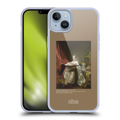 The National Gallery People Madame De Pompadour Soft Gel Case for Apple iPhone 14 Plus & MagSafe
