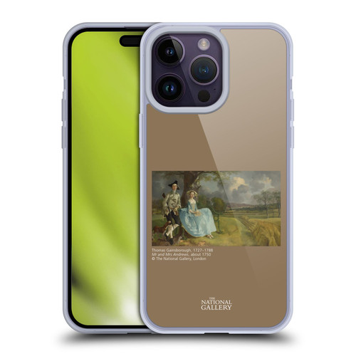 The National Gallery People Gainsborough Mr and Mrs Andrews Soft Gel Case for Apple iPhone 14 Pro Max & MagSafe