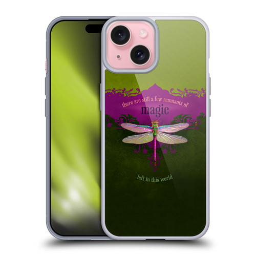 Duirwaigh Insects Dragonfly Soft Gel Case for Apple iPhone 15 & MagSafe