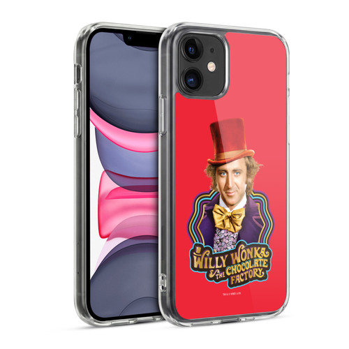 Willy Wonka and the Chocolate Factory Graphics Gene Wilder Soft Gel Case for Apple iPhone 11