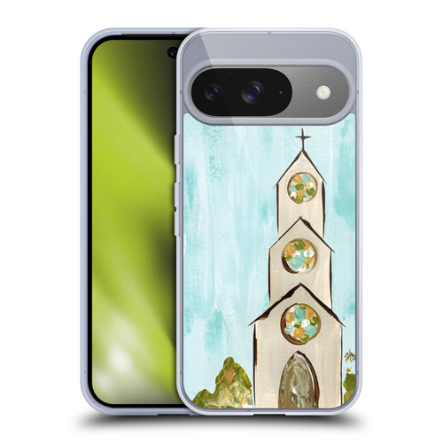 Haley Bush Church Painting Gray Soft Gel Case for Google Pixel 9 / Pixel 9 Pro