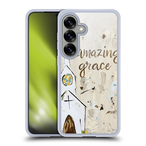 Haley Bush Church Painting Art Soft Gel Case for Samsung Galaxy S25 & MagSafe