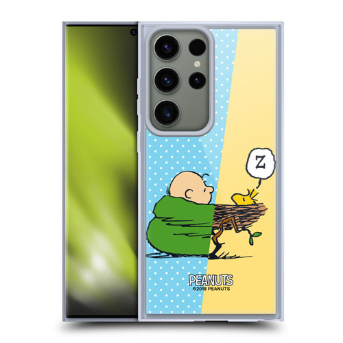 Peanuts Halfs And Laughs Charlie & Woodstock Nap Soft Gel Case for Samsung Galaxy S23 Ultra 5G & MagSafe