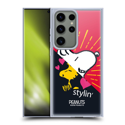 Peanuts Halfs And Laughs Snoopy & Woodstock 2 Soft Gel Case for Samsung Galaxy S23 Ultra 5G & MagSafe