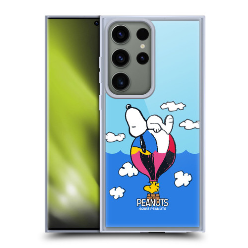 Peanuts Halfs And Laughs Snoopy & Woodstock Balloon Soft Gel Case for Samsung Galaxy S23 Ultra 5G & MagSafe
