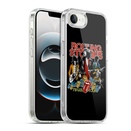 The Rolling Stones Key Art 78 US Tour Vintage Soft Gel Case for Apple iPhone 16e / Apple iPhone 17e & MagSafe