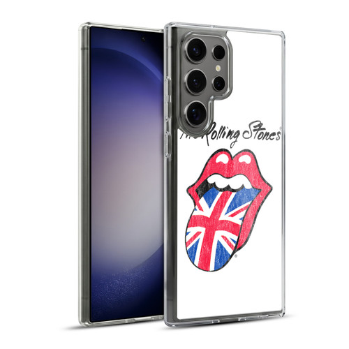 The Rolling Stones Key Art UK Tongue Soft Gel Case for Samsung Galaxy S23 Ultra 5G & MagSafe