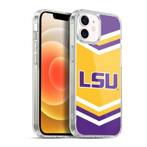 Louisiana State University LSU LSU Art Cheer Dress Pattern Soft Gel Case for Apple iPhone 12 / iPhone 12 Pro & MagSafe